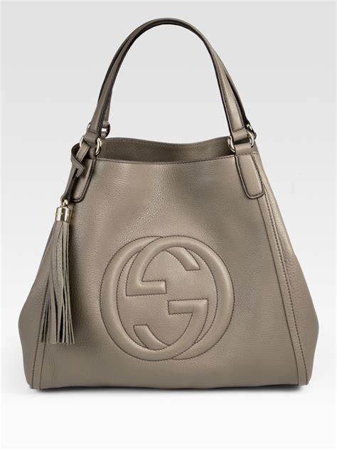 gucci soho shoulder tote|gucci soho tote medium.